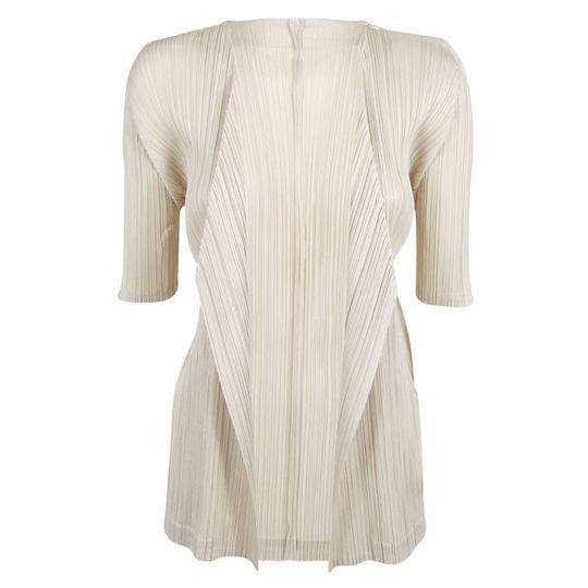 Pleats Please Issey Miyake Ribbed Cardigan展示图