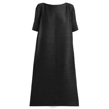 Edgy Bounce pleated kaftan dress