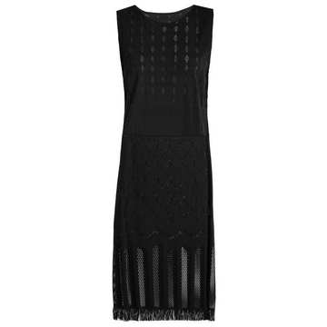 Sleeveless technical-knit dress