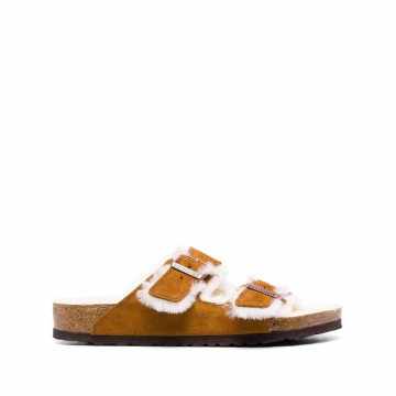 shearling-lined sandals