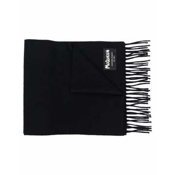 fringed wool scarf