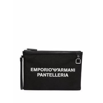 Pantelleria logo clutch bag