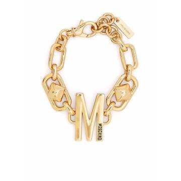 M-charm chain bracelet