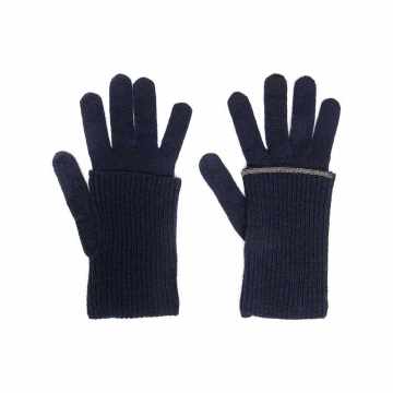 chain-embellished gloves