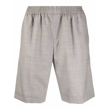 Pavel elasticated-waist wool shorts