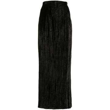 Cirkle Velvet high-waisted midi skirt