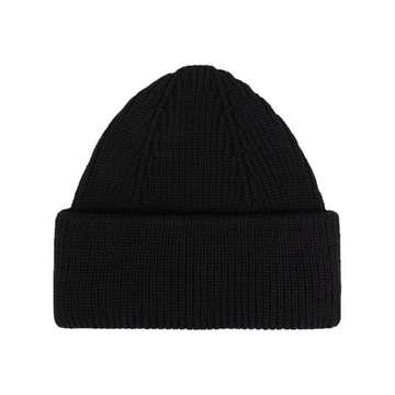 ribbed-knit merino wool beanie