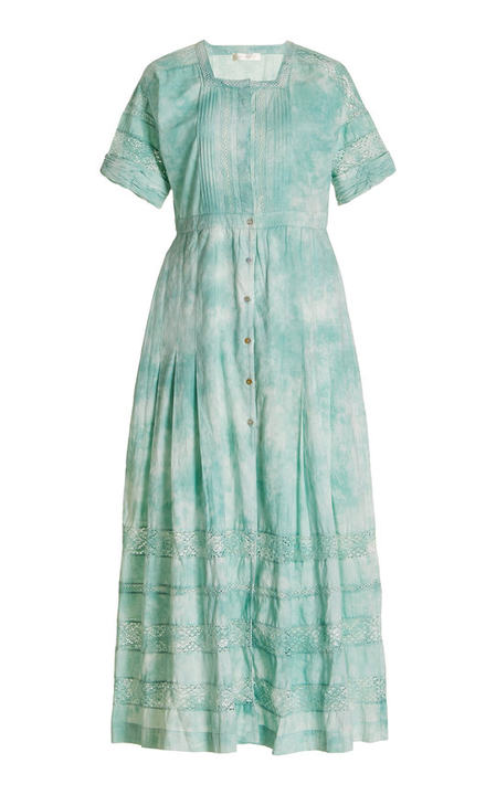 Edie Tie-Dye Cotton Maxi Dress展示图