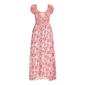 Eliora Floral-Print Silk-Chiffon Maxi Dress