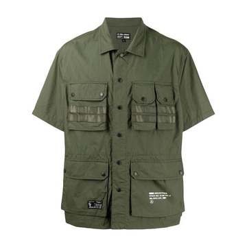 short-sleeve cotton cargo shirt