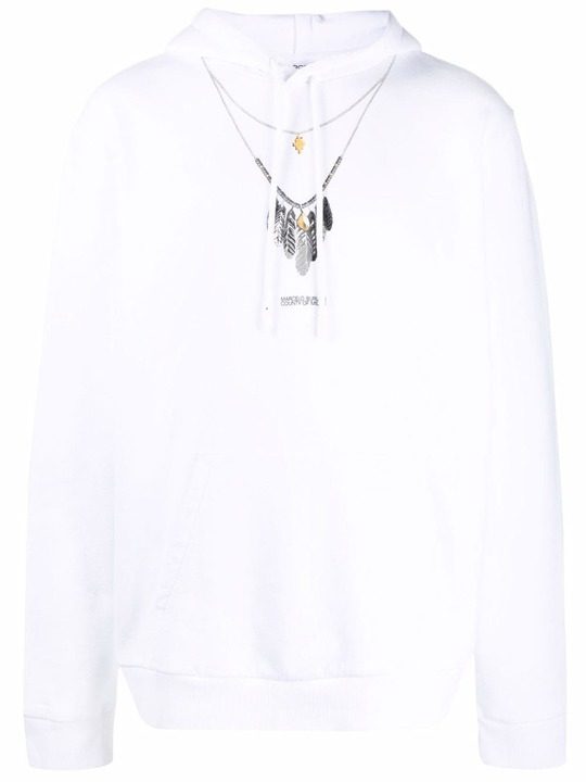 necklace-print hoodie展示图