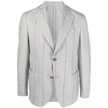 single-breasted striped blazer