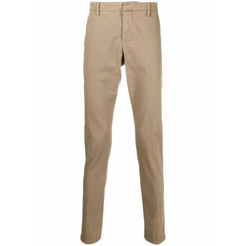 straight-leg chino trousers