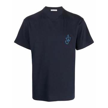 logo-embroidered T-shirt