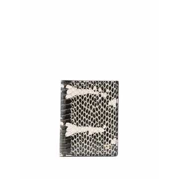 snakeskin-print cardholder