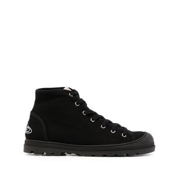 Orb canvas high-top sneakers