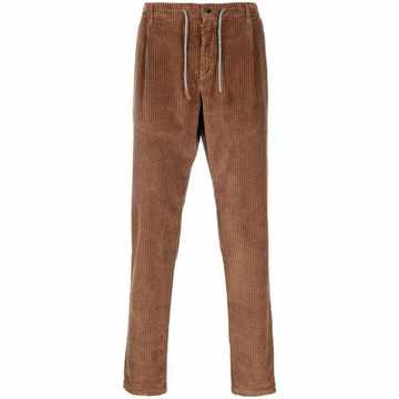 drawstring corduroy trousers