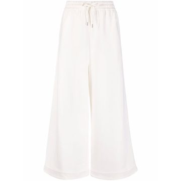 organic-cotton wide track pants