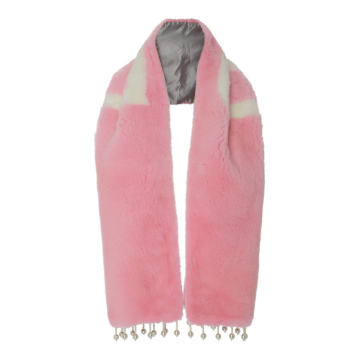 M'O Exclusive Monogrammable Mink Scarf
