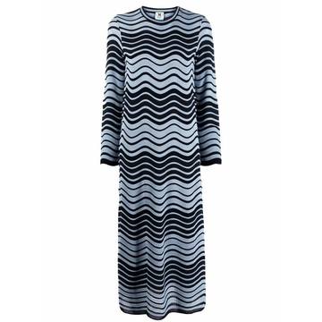 zig-zag flared dress