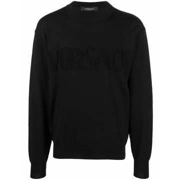 crew-neck virgin wool jumper