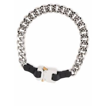 chain-link buckle-fastening necklace