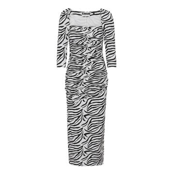 Freya Ruched Crepe Midi Dress