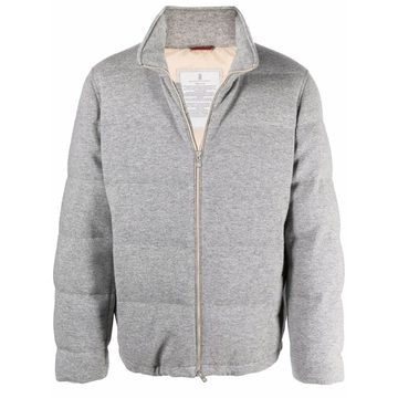 cashmere padded jacket