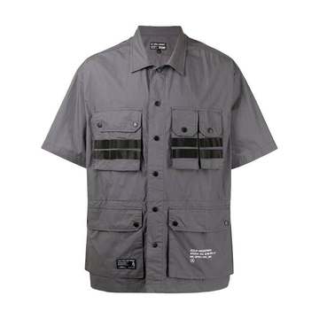 short-sleeve cotton cargo shirt