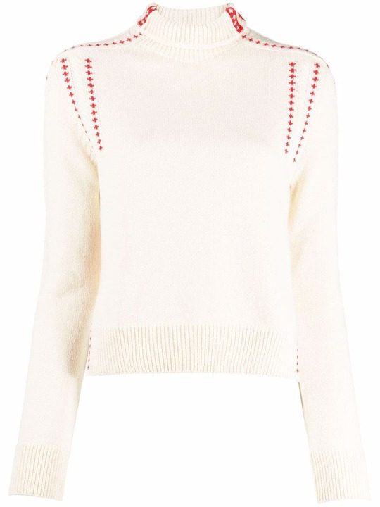 roll-neck cropped jumper展示图