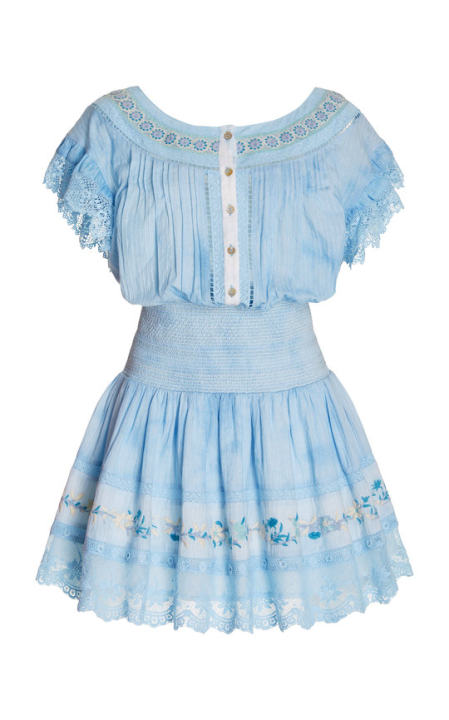Fontana Embroidered Cotton Mini Dress展示图