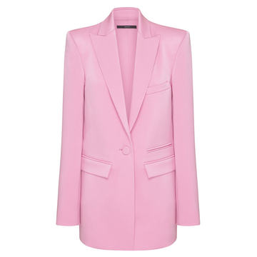 Hartford Satin Crepe Oversized Blazer