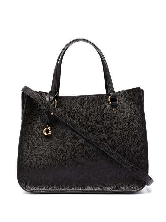 C-logo leather tote bag展示图