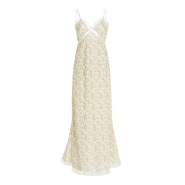 Exclusive Floral Cotton-Voile Maxi Slip Dress