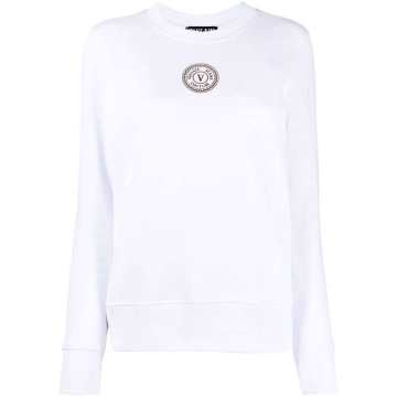V-Emblem cotton sweatshirt