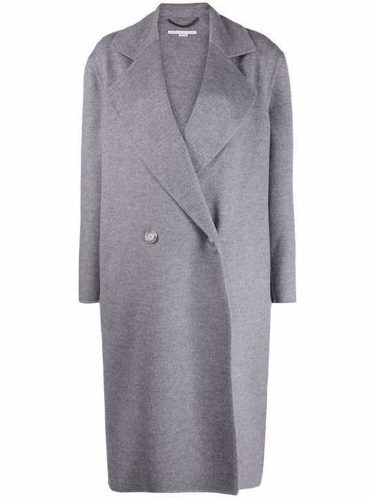 oversize double-breasted wool coat展示图