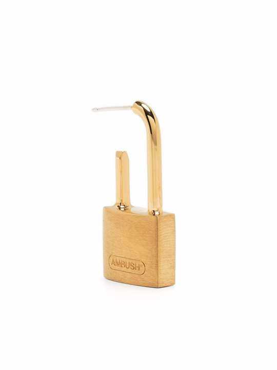 SMALL PADLOCK EARRING GOLD NO COLOR展示图