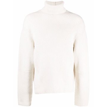 ribbed rollneck jumper