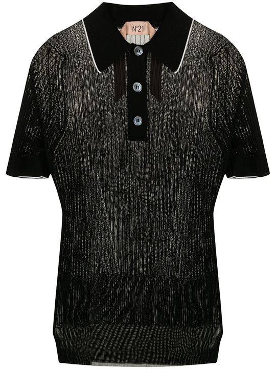 semi-sheer polo shirt展示图