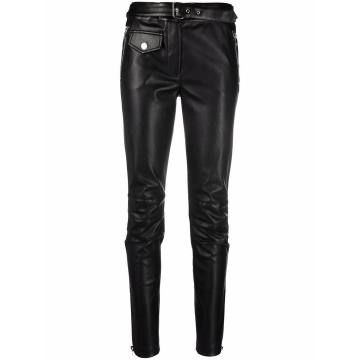 Faux-leather Slim-Fit trousers