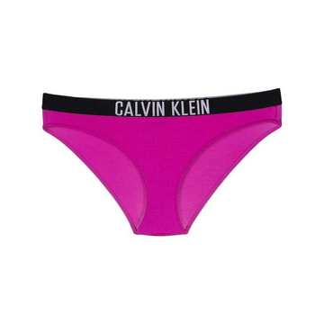 logo-waistband bikini bottoms