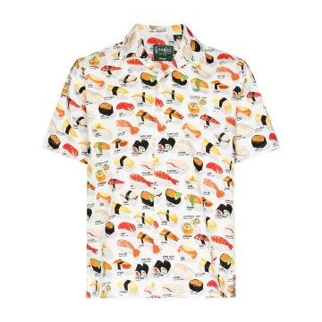 Okmase sushi-print shirt