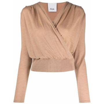 wrap style front jumper