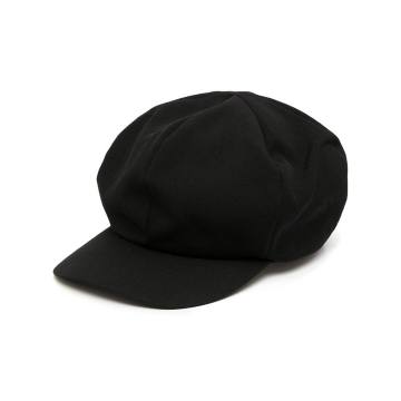 flat-peak wool cap