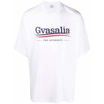 Gvasalia logo印花T恤