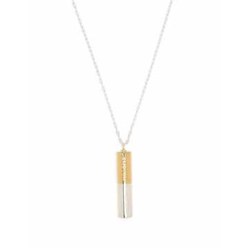 BATTERY CHARM NECKLACE SILVER GOLD