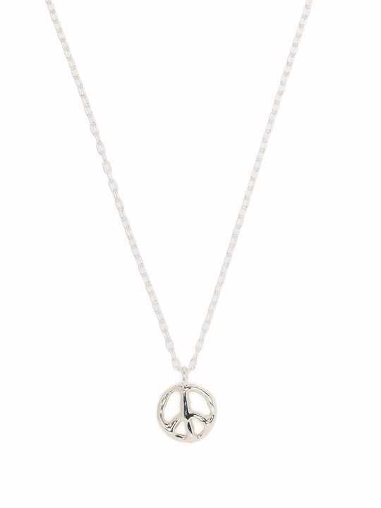 PEACE CHARM NECKLACE SILVER NO COLOR展示图