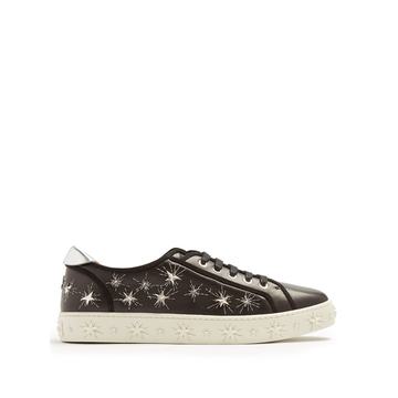 Cosmic Star embellished leather trainers