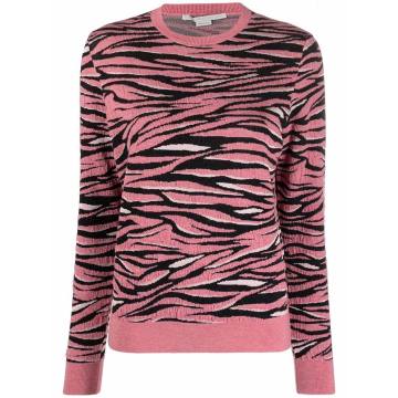 tiger intarsia-knit jumper