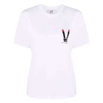 logo-print organic cotton T-shirt